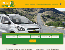 Tablet Screenshot of mundosrentacar.com